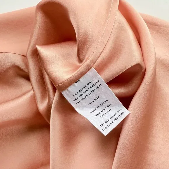 AYR The Ten Outta Ten - Heavyweight Silk Bias Cut Slip Dress Sunset Pink XS - Picture 11 of 16